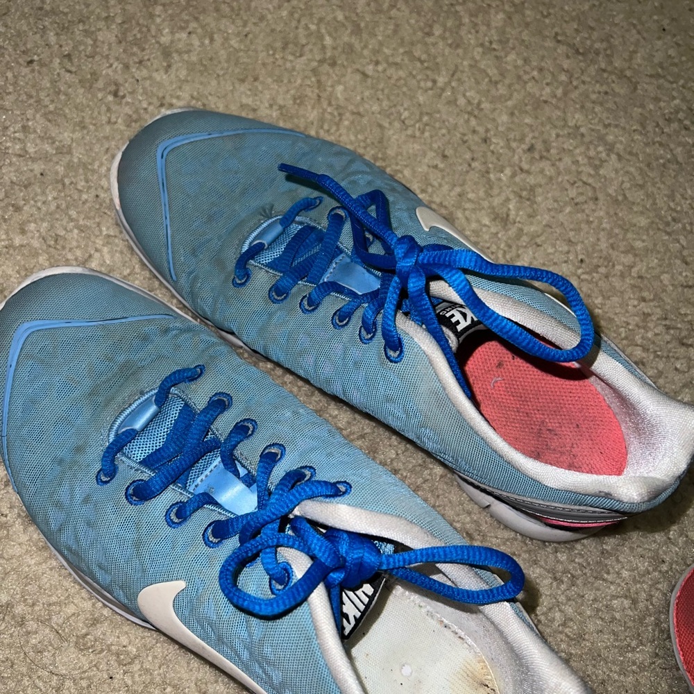 Heavily worn running shoes ❤️😉